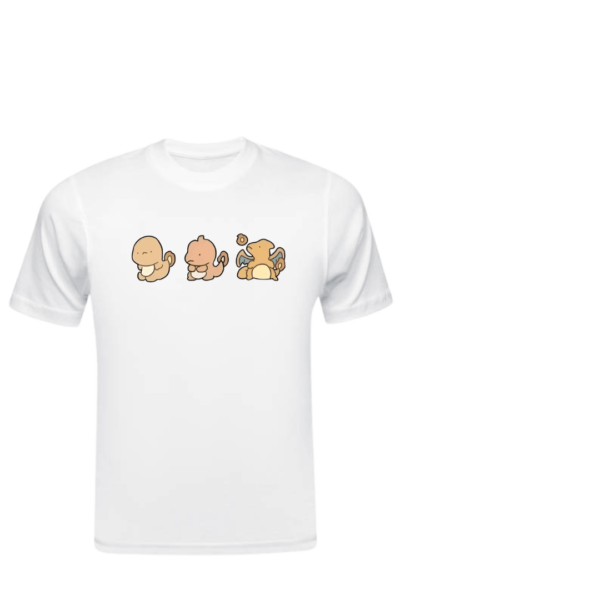 T-shirt Brodé - Caricature (Type Feu)