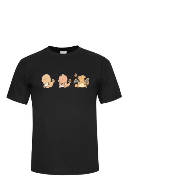 T-shirt Brodé - Caricature (Type Feu) – Image 2