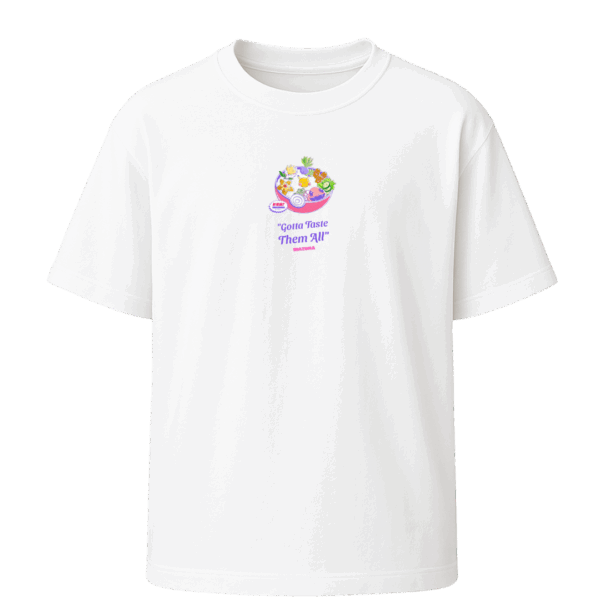 T-shirt Oversized Pokébowl - 100% cotton